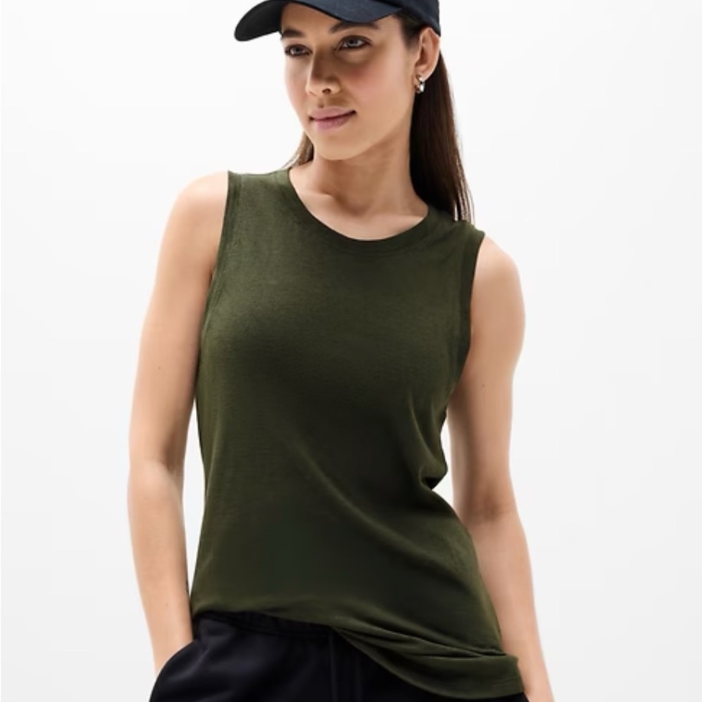 Athleta Green Breezy Tank Top